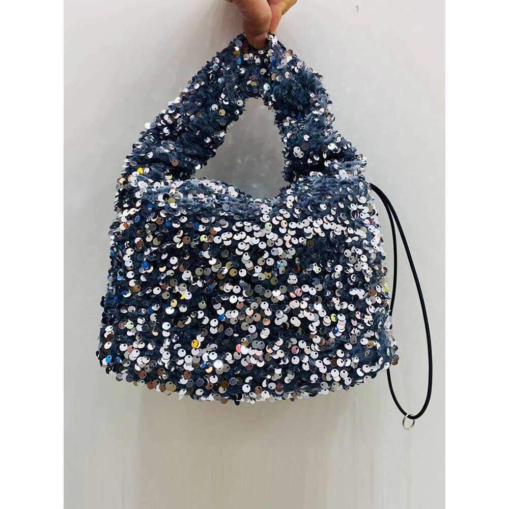 Tote Bag Niche Design Printemps Été Nouvelle personnalité de mode Shiny Sequin Sac à main
