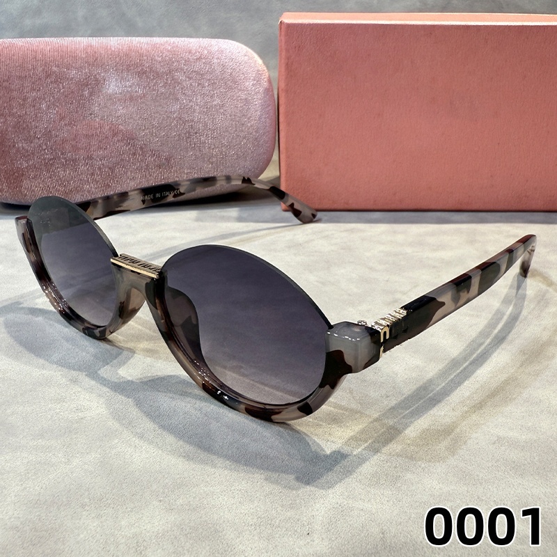 2025 Luxury monogram womens oval sunglasses small rectangle sunglasses women Vintage Brand Designer Pilot Sun Glasses Shades Female 0001