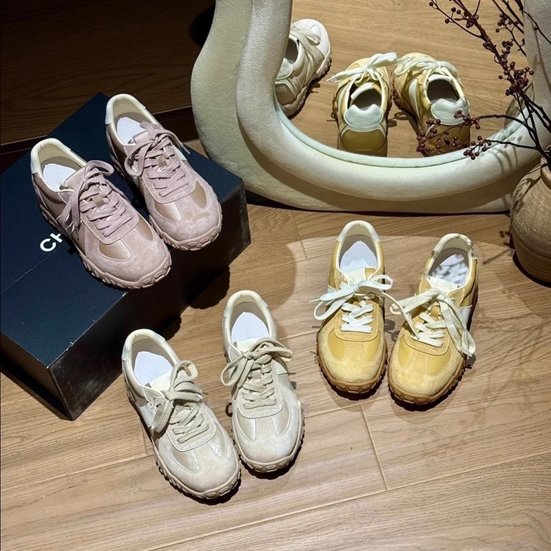 Gu Yun 6CM Height Increasing 2025 Spring Summer New Style Agan for Petite Versatile German Training Thick Sole Casual Women's Shoes ddmythur