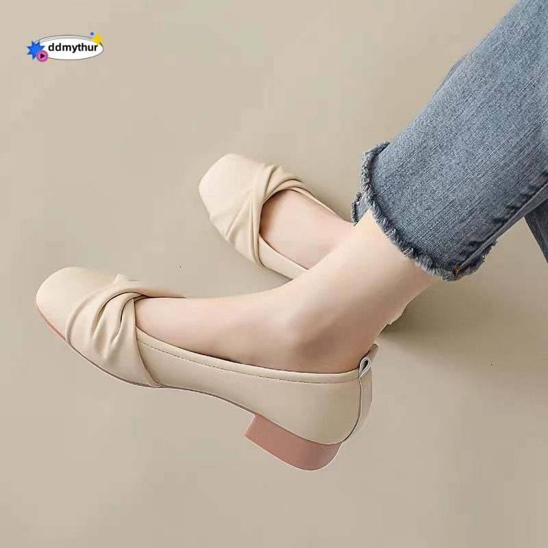Women's Single with Soft Cowhide Sole, Non-Slip, Gentle Evening Breeze 2023 New Spring Autumn Summer Sandals Mary Jane Shoes ddmythur