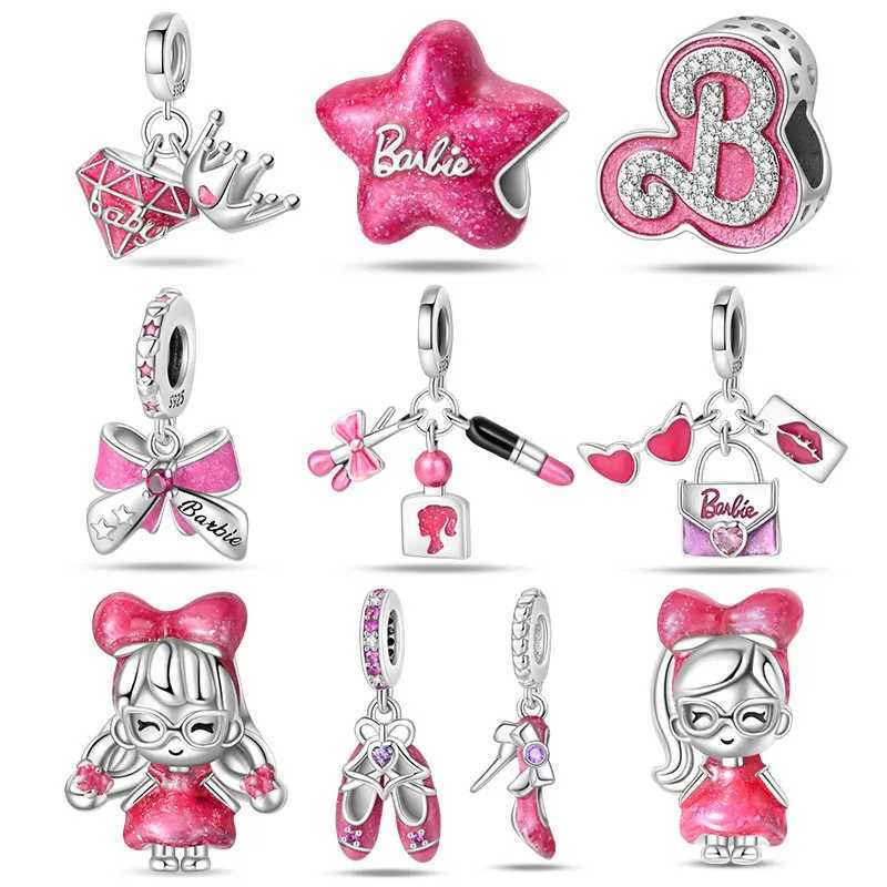 Hot Selling 925 Silver Pink Series Dance Shoes Bow Charm Fit Charms For Original Bracelets Jewelry Making For Women GiftXJ250611-image-1061517529