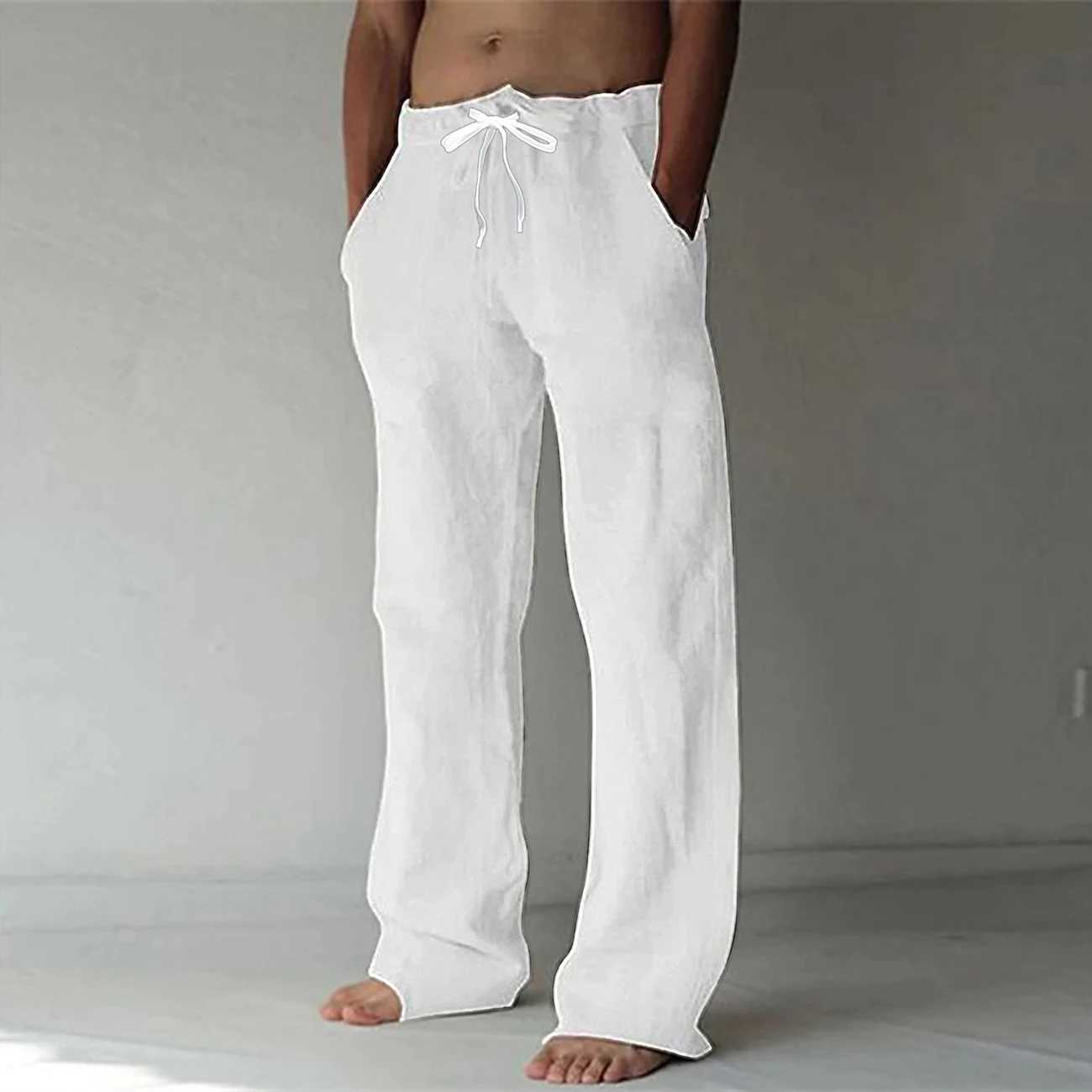 Spring/Summer 2023 Fashion Solid Color 3D Digital Printing Men Bamboo Cotton Pants Beach Leisure Quick Dry Dance Yoga Pants 5XL XJ250611