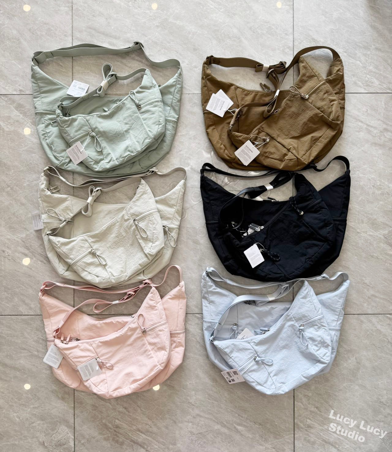 2025 Nieuwe schoudertas Grote Slouchy 6L 13L Grote capaciteit Crossbodytas voor heren en dames Dagelijkse pendeltas Bull Horn Bag Dumpling Bag Spor
