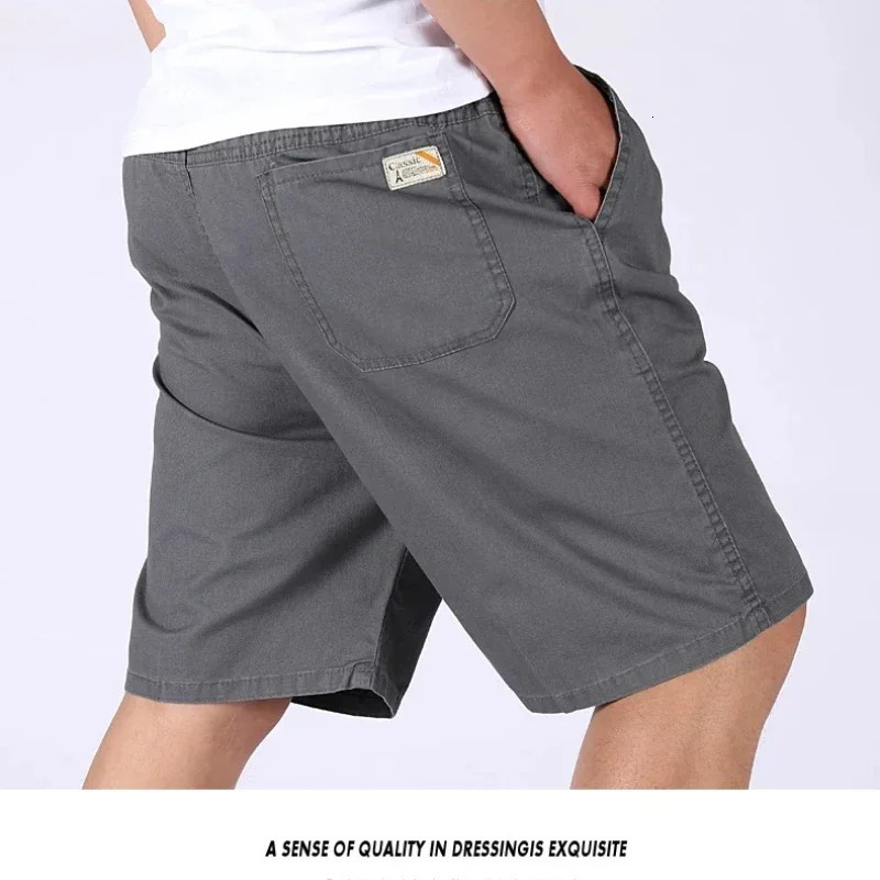 Mens Cotton Cargo Shorts Streetwear Men Casual Summer Breathable Washed Sports 5XL Workwear Short Pants 250603