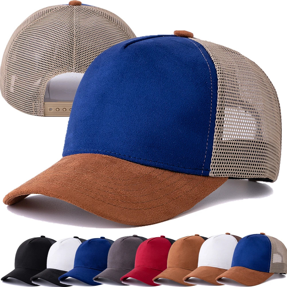 Unisex High Quality Mesh Cap Casual Fashion Multi-color Cotton Baseball Trucker Hat For Women And Men Summer Plain Style 250610