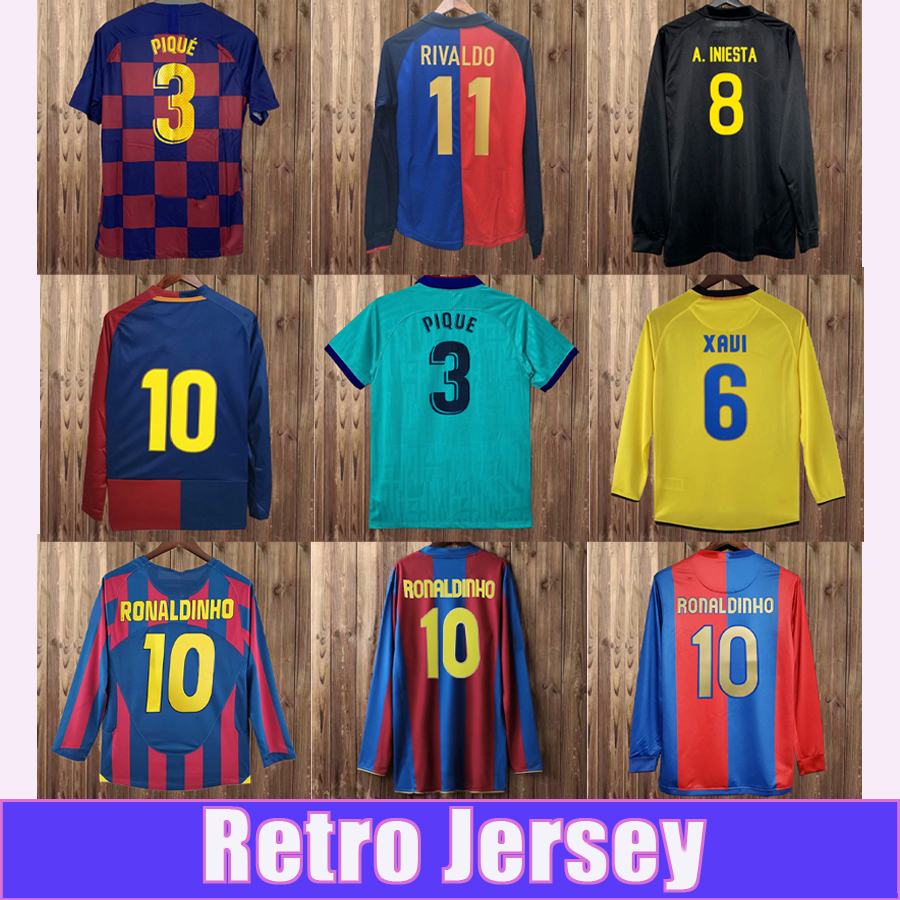 96 97 RIVALDO NADAL Mens Retro Soccer Jerseys GUARDIOLA F.COUTO STOICHKOV ROMARIO 06 07 Football Shirts Short Long Sleeve Vintage Adult Uniforms-image-878950344