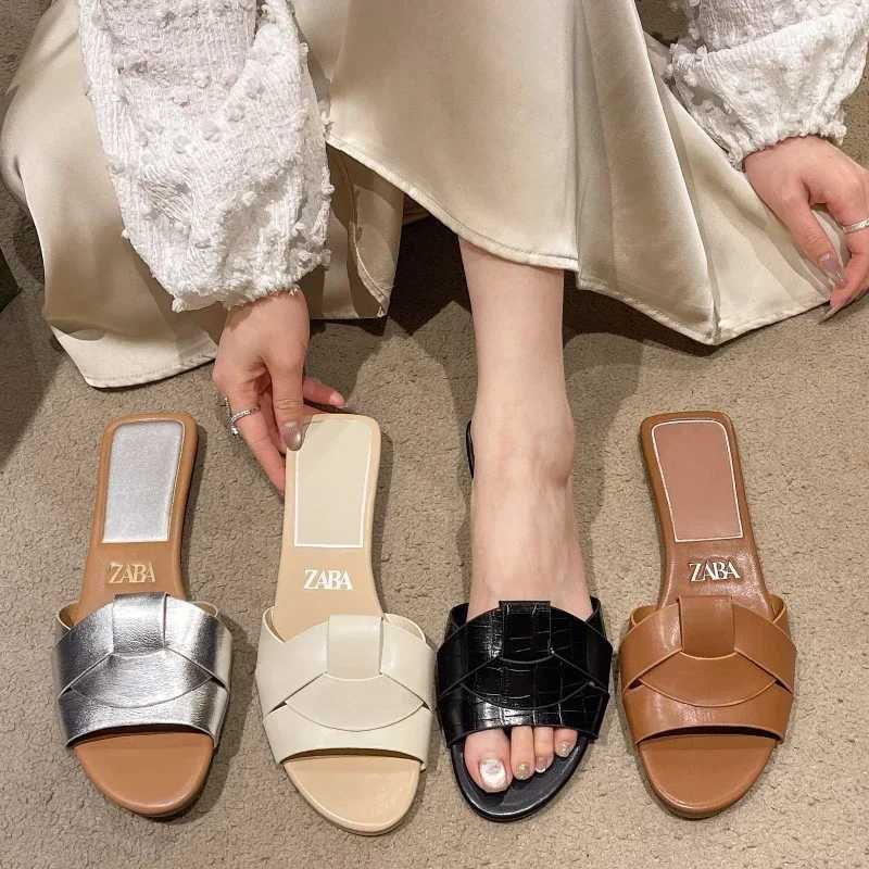 Brand new womens fi slip- flat sandals comfortable casual womens slippers party rainbow color slippers plus size 35-43 XJ250610