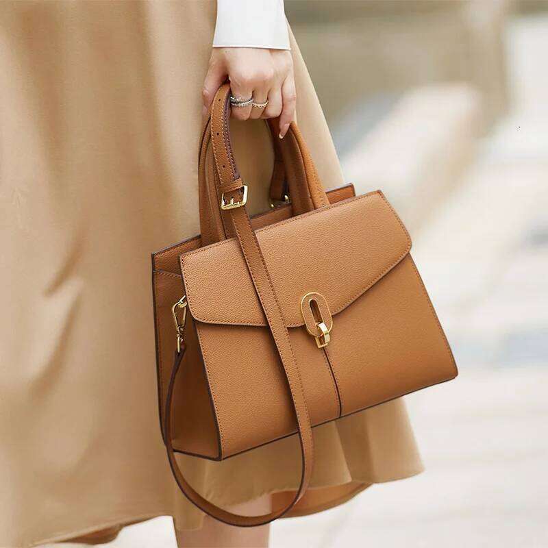 Limited 2025 Hot Zooler Handmade Real Women Bag First Green En cuir Handbag Tote Sacs à bandoulière Femelle Fashion Purse # SC1635
