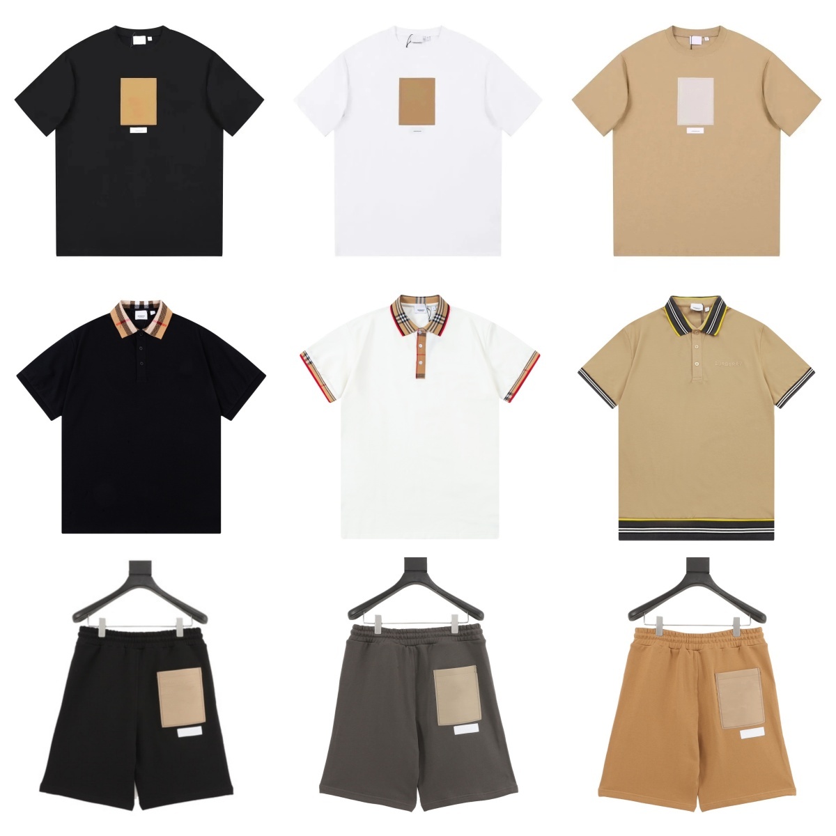 Plus Size polo shirt mens designer t shirt shorts tops Letter embroidery shirt clothing sleeved large tees printing summer casual shorts men sleeve