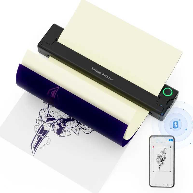 MP-8018T Mini A4 Tattoo Printer Portable Wireless Bluetooth A4 Tattoo Transfer Machine Compatible with iPhone Android Phone R250612-image-1061640686