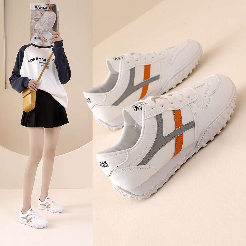 AGAN FEMMES 2025 Nouveau printemps et automne décontracté New Sneakers Sports Chaussures d'entraînement blancs Femmes