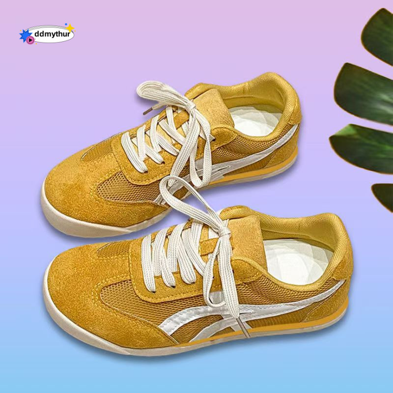 Mesh Breathable German Training for Women 2025 Spring Summer New Casual Sports White Flat Versatile Agan Shoes ddmythur