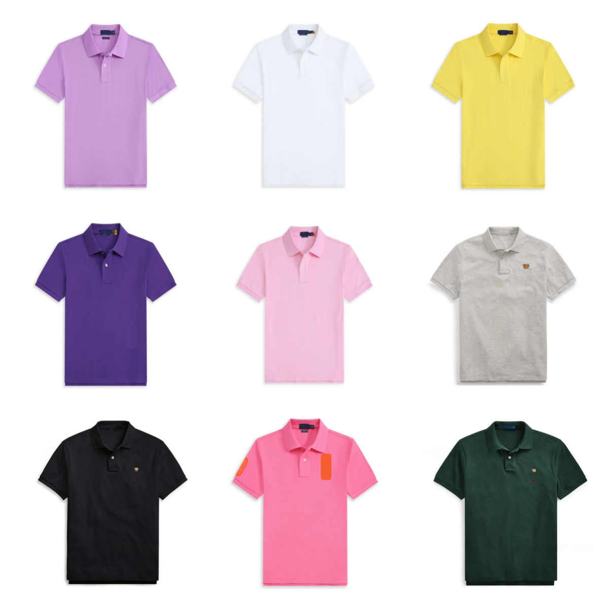 Designer Men's Polo Shirt with Embroidered Collar Pattern Trendy Fashion Leisure Business Sports Summer