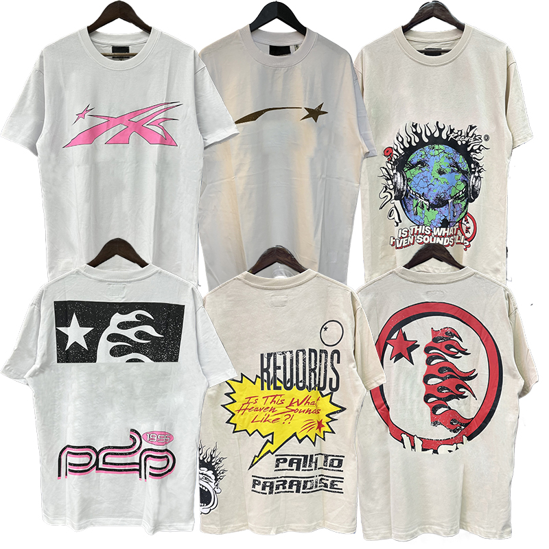 Men T-shirts hommes Designer Shirts Cotton Cotton Casual Short Short Designer T-shirt Men Femmes Streetwear High Quuty Y2k Unisexe Tee Us Size