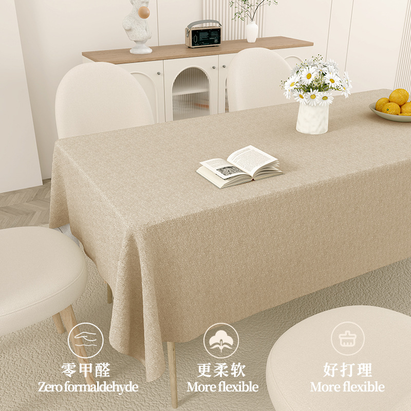 Cotton and linen style tablecloth Chinese style solid color rectangular table cloth tablecloth coffee table tablecloth pad QPSS01-image-1103915389