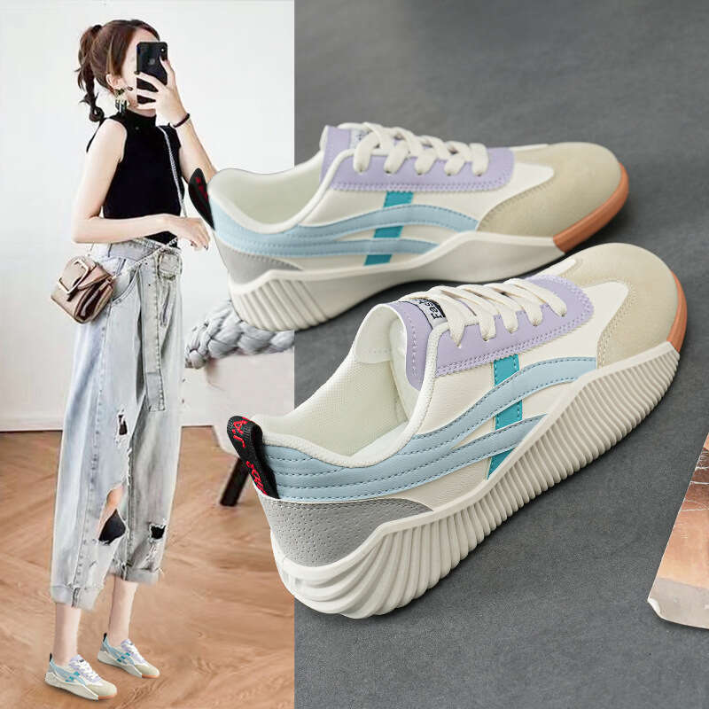 Size 35-43 for 2025 Spring New Women's NEW Casual Sports Agan Sneakers White Shoes Women 6617