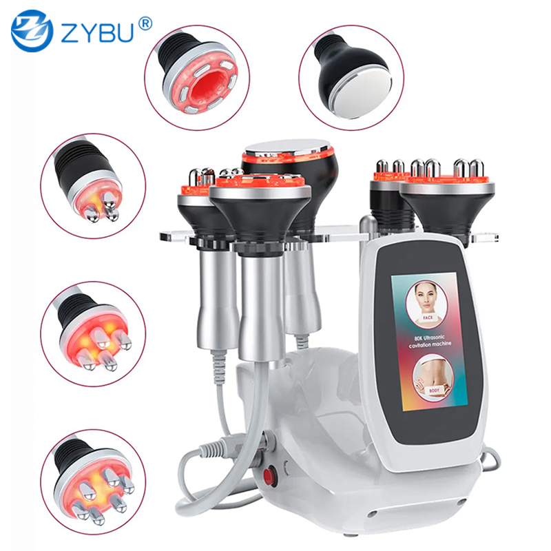 5 in 1 Beauty Tool 80K Cavitation Ultrasonic Body Slimming Machine Multi-Polar Radio Frequency Anti-Wrinkle Face Rejuvenation Skin Lift Tighten Vacu