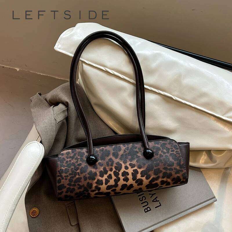Sacs à bandouliers en cuir Léopard PU pour femmes 2025 Y2K Nouvelle tendance de mode Femelle sac fourre-sacs et sacs à main