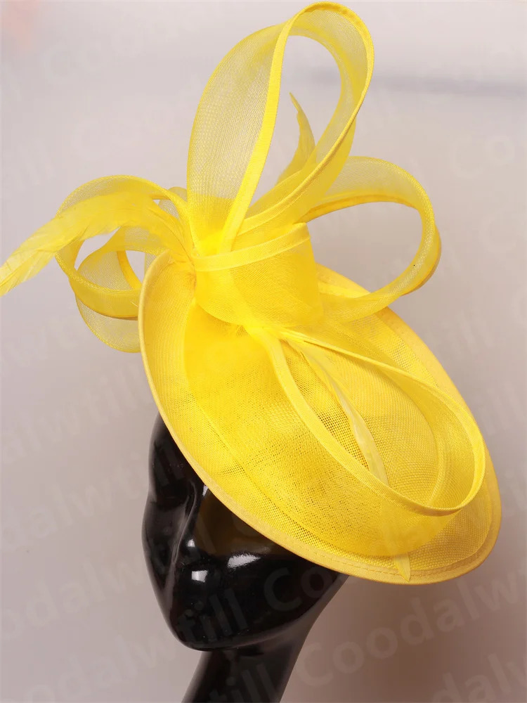 Chapeaux de fascinateur pour femmes mariage et église dames royal ascot couvre-cocktail race chapeau capeau accessoires accessoires de cheveux ma