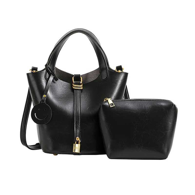 Fashionable Bucket Bag WomenS Basket Handbag Casual Crossbody Bag Pu Solid Color Shoulder Bag Z250612