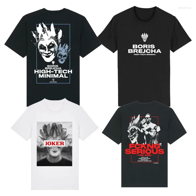 Mens T Shirts Dj Boris Brejcha 2025 Men Women T-shirt Print Tshirt Clothing Designer Tee Cotton Oversized Shirt Summer Tops