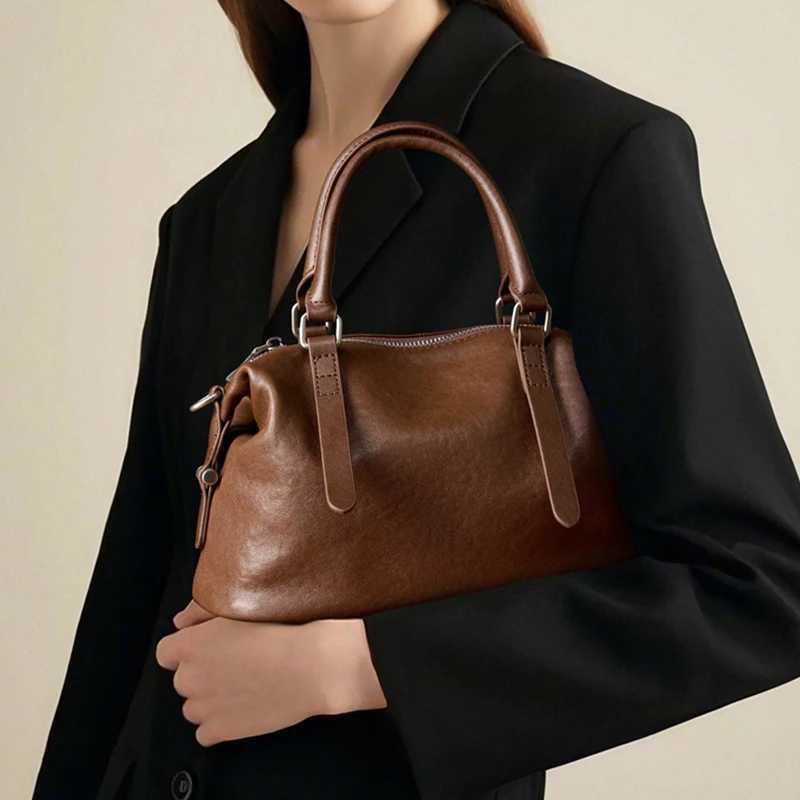 TopTands 100% authentique sacs à main en cuir pour les femmes 2025 Designer Oreiller Satchel Commutation Bages de bobe