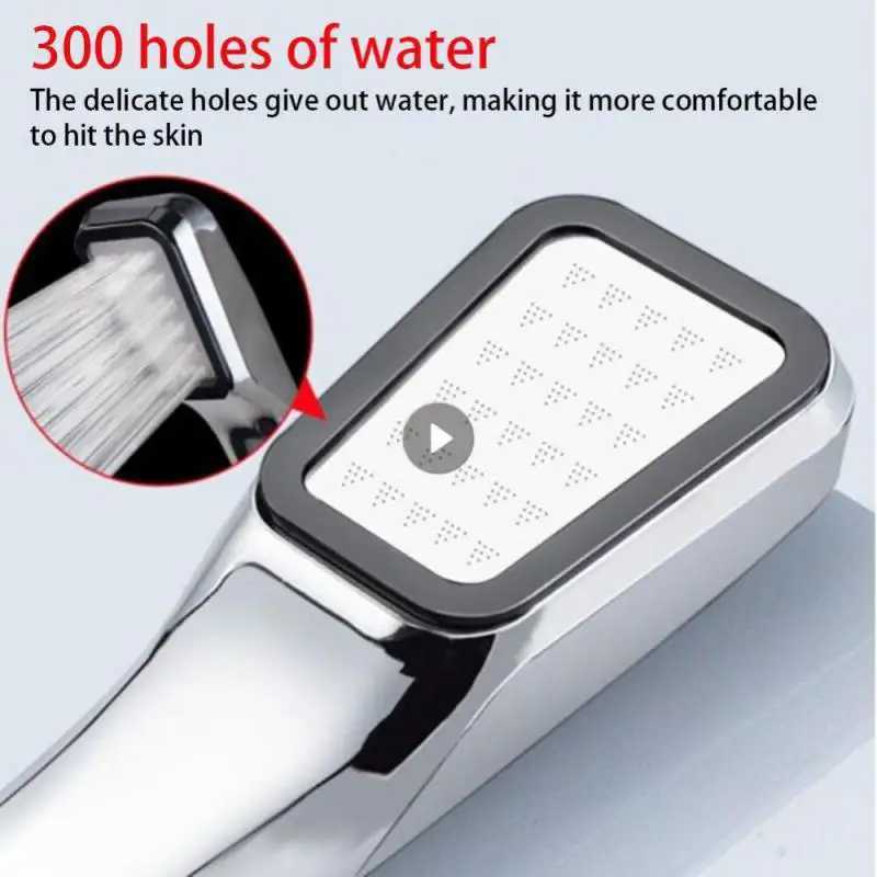 High Pressure Shower Head Rainfall Shower Head 300 Holes Shower Head Water Saving Filter Spray Nozzle High Pressure Water Saving X2506121 M260303-image-1096139482