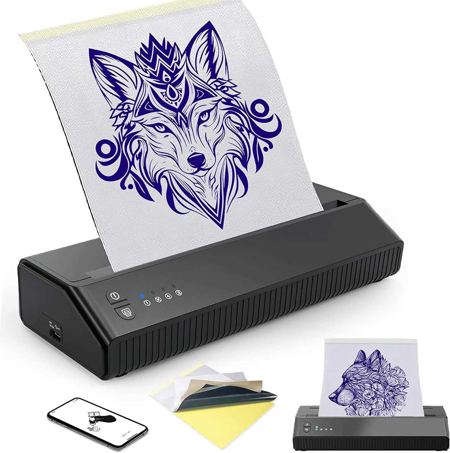 MHT-Portable Wireless Tattoo Printer Transfer Stencil Machine Thermal Tattoo Printer Copier Printer tattoo transfer printer tatt R250612-image-1061640642