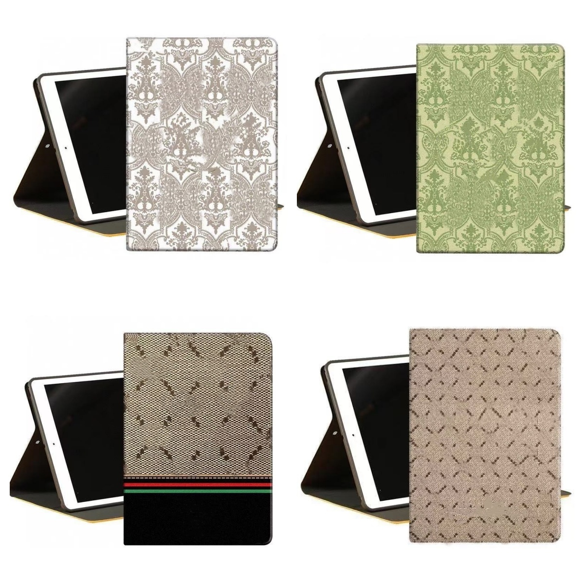 high-quality Designer Tablet Case for ipad case ipads pro 11/12.9 Air10.5 mini123/45 ipad10.2/105 air11/13 Premium Leather Card Pocket Protection-image-1061033068