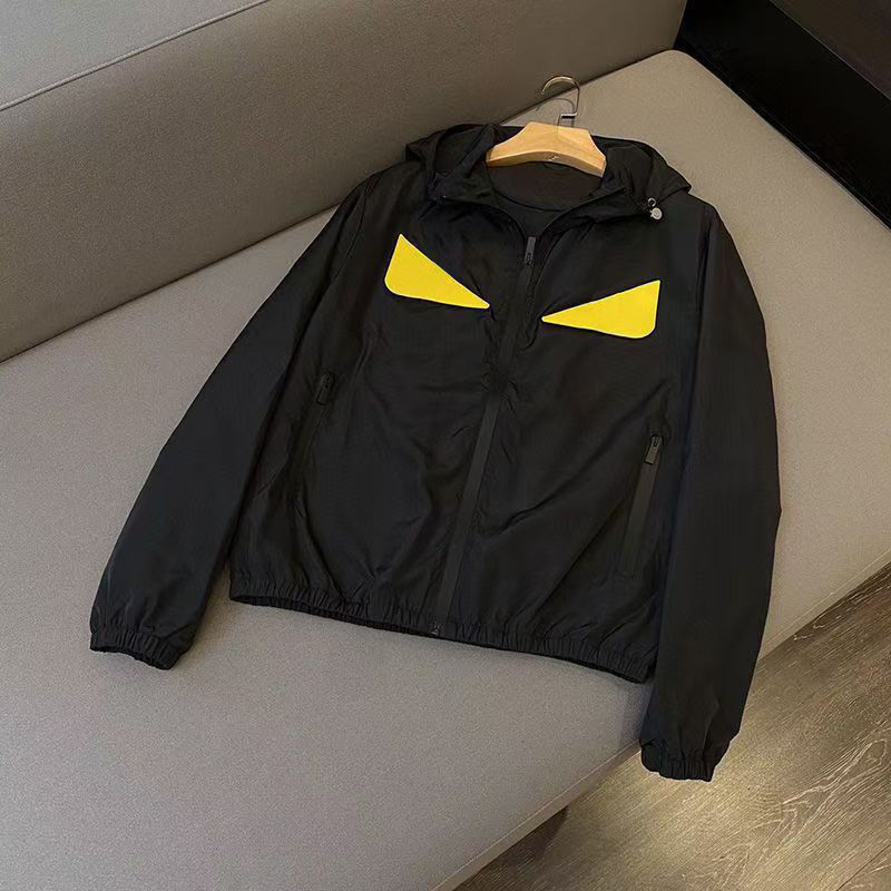 Mens Jackets Hoodies Designer Man Coats Shirts Windbreaker Men's Tops Long Sleeves Round Neck Pullover Terry Hoody Black White Tops S-4XL