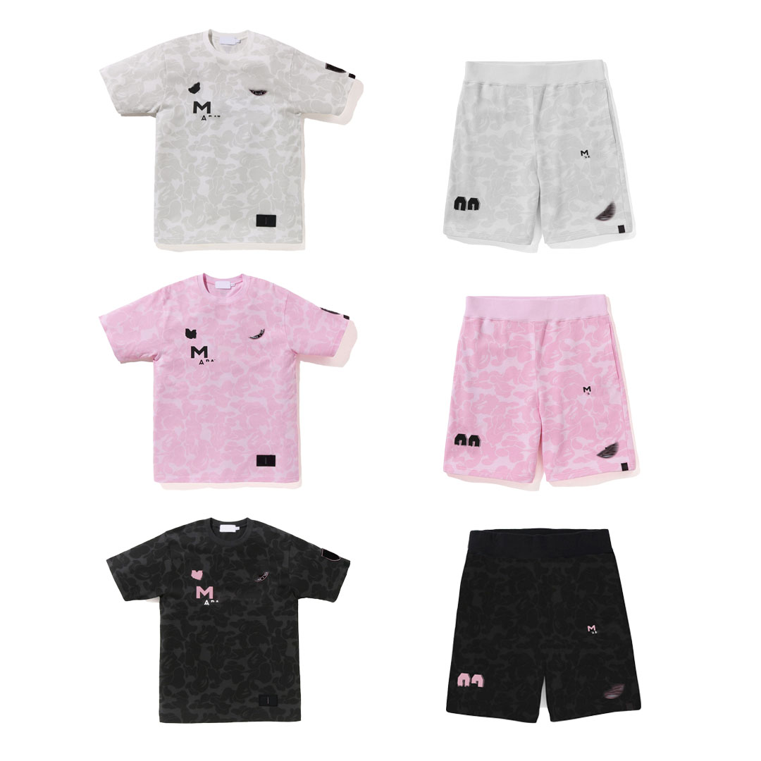 Designer Summer Men&#039;s T-shirt Quick-drying Breathable Tops Letter Printed Camouflage Shorts Sports Short-sleeved Loose Casual Clothes-image-983128377