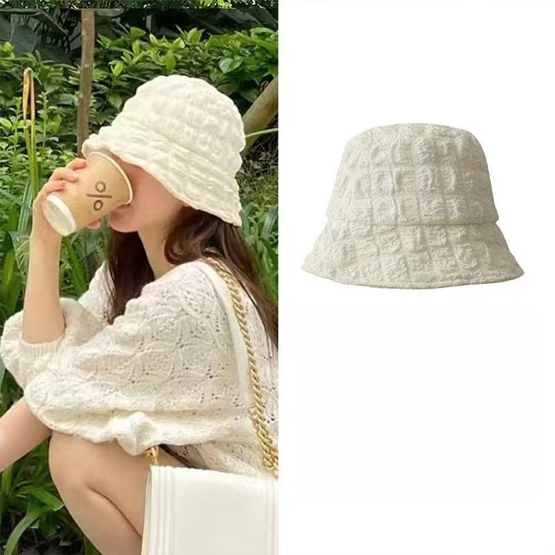 Trendy for Women, Spring and Autumn Thin Bucket UV Face Covering Fisherman Hat, Sun Protection Hat