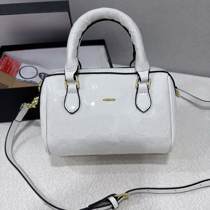 New Designer Women Mini Rowan Crossbody Handbag patent leather Drum Shoulder Bag Womens mini Pillow Fashionable versatile classic purses