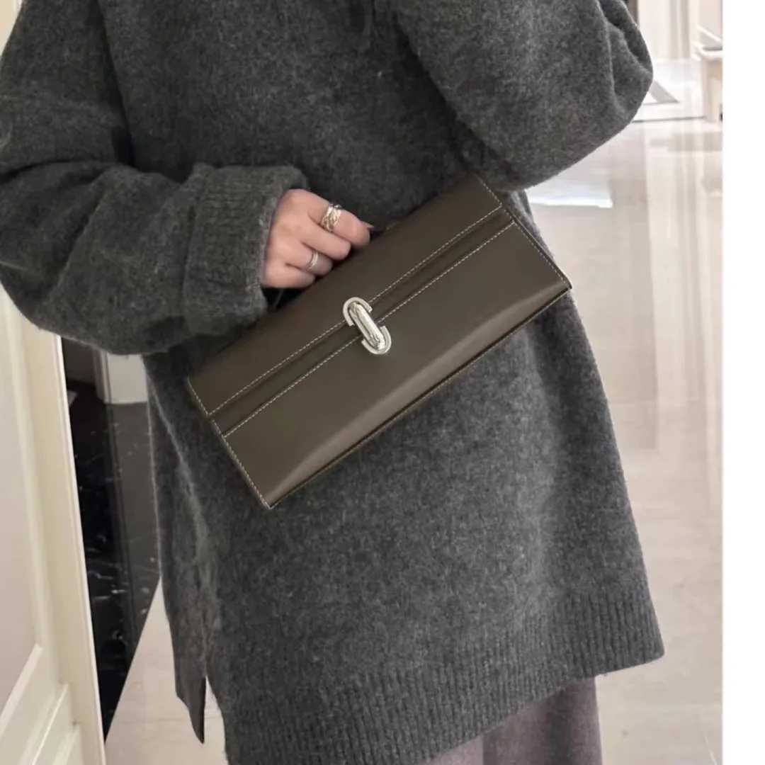 New niche design genuine leather women handbag French calfskin small square bag design female daily commuter bag Z250612