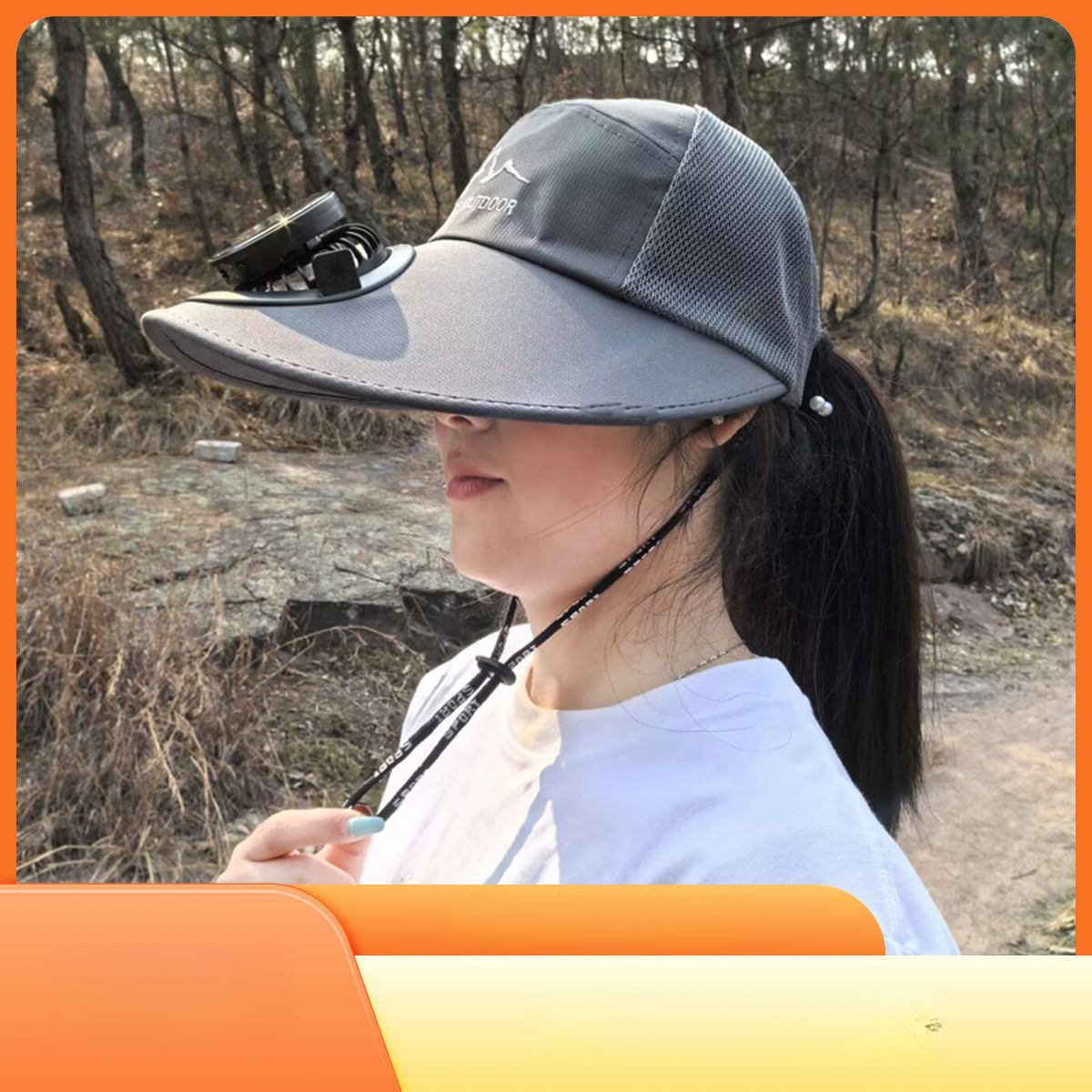 New Fishing Solar Charging with Fan Summer Outdoor Sunshade Sun Protection Hat