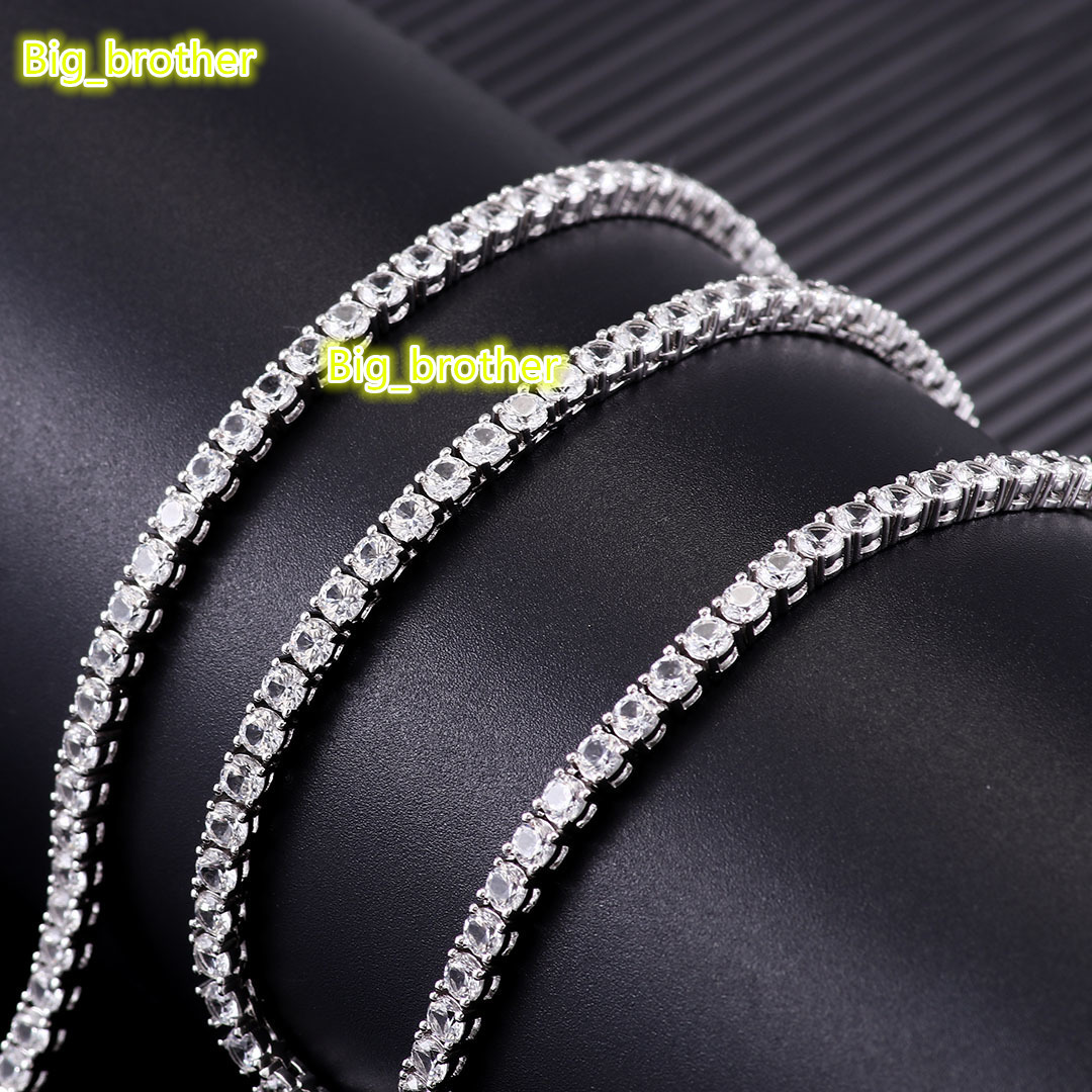 En stock 4 mm Bracelet de tennis 925 argent sterling rond Round Brilliant Moisanite Tennis Chain 2025 Bracelet de tennis de style le plus récent