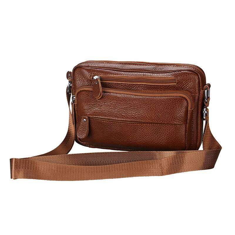 Nouveaux sacs à main pour hommes 100% vache authentique épaule masculine réel sac à corps croisé en cuir naturel sacs de messager