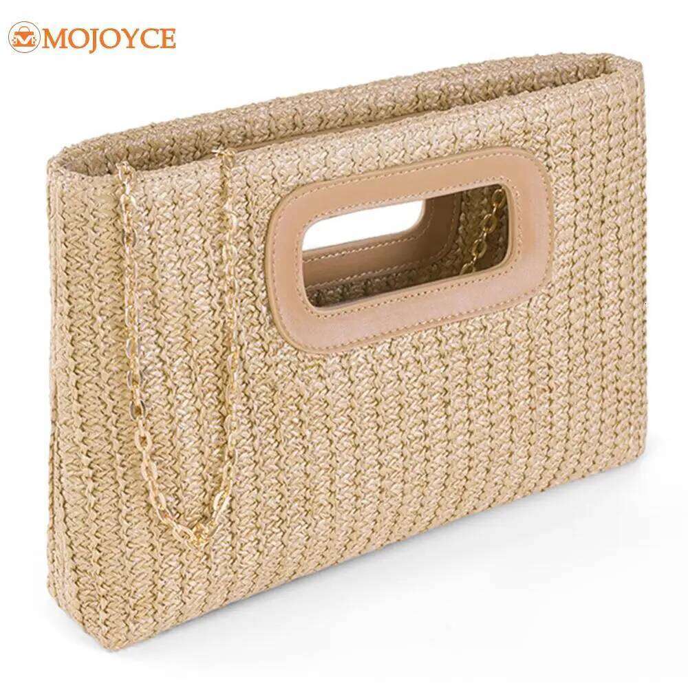 Sacs pour femmes designer pochette tissée de paille pour femmes raffina crochet plage rotin causal de fête de fête de fête de soirée Nouveau bour