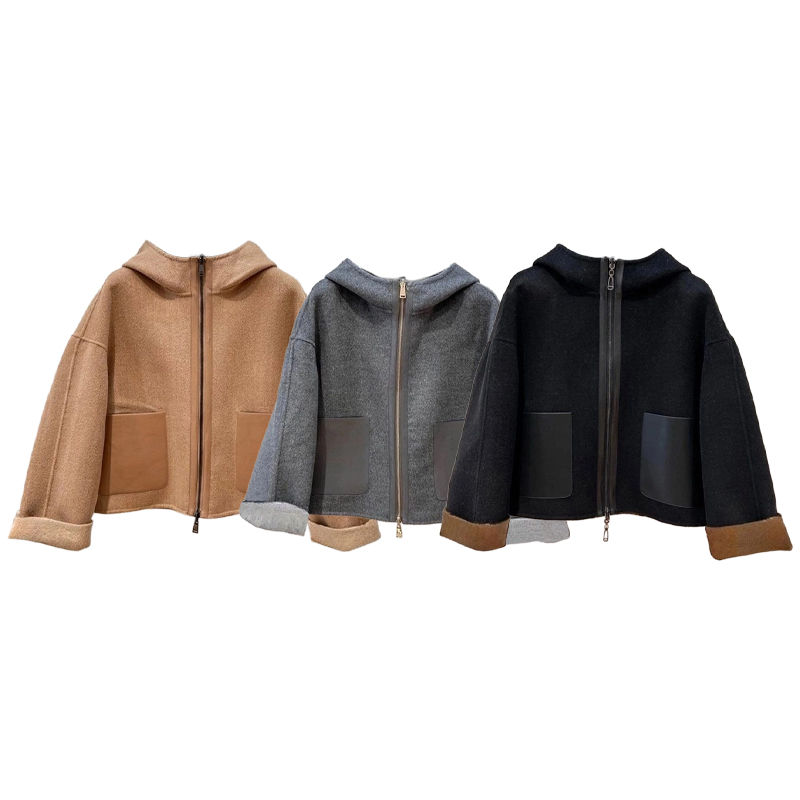 Jacket Parkas Down Coat 10A Designer Woolen coat Letter Fashion Casual Jacket Style Slim Corset Thick Outfit Windbreaker Pocket Outsize Lady Warm-image-883388558