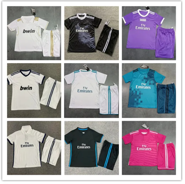Kids 2011 2012 2013 2014 REaLs MADRIDS Retro Soccer Jerseys kits KAKA SERGIO RAMOS BALE MODRIC RONALDO BENZEMA alonso 11 12 13 14 15 16 17 ninos-image-956402337