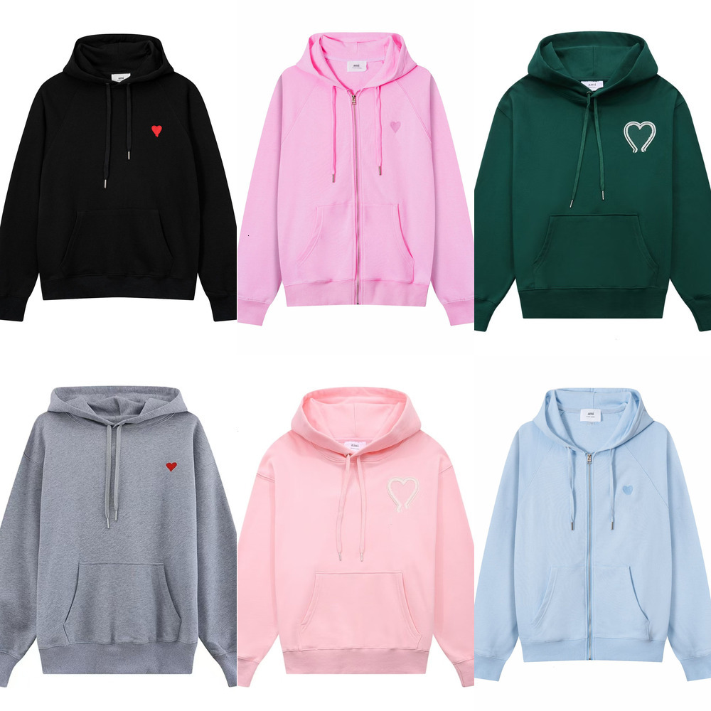 Designer hoodies mens womens Sweatshirts Fashion AM Heart Pattern Embroidery sweater Unisex Classic Casual pullover Jumper tracksuits hoodie a1