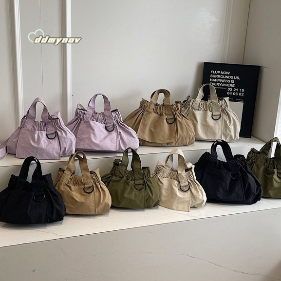 Cloth Women Fashion Casual Solid Color Dumpling 2025 New Versatile Pleated Shoulder Crossbody Bag ddmynov