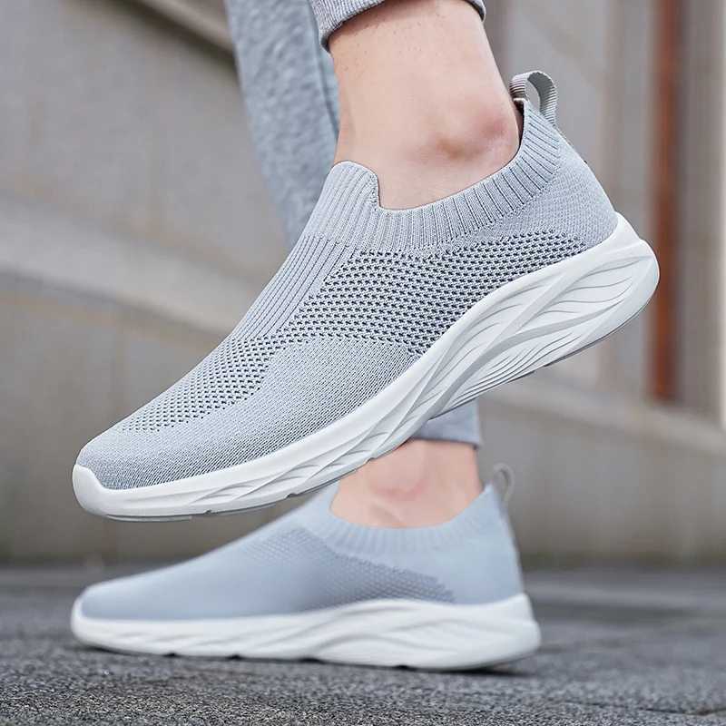 YRZL Mens Shoes Breathable Running Sneakers Lightweight Comfortable Fashion Outdoor Sport Casual Black Shoes Size 39-48 W250613