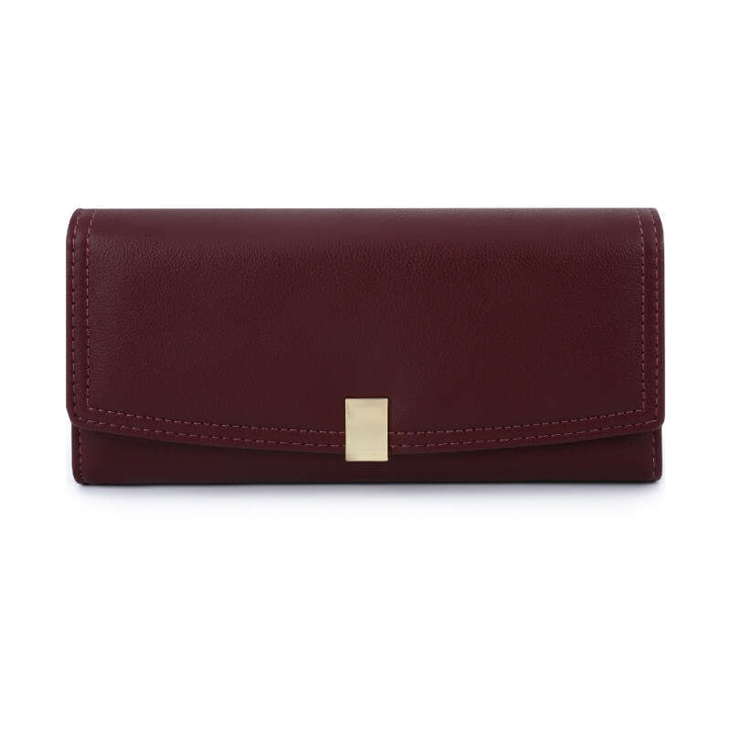 Talian New Dark Color Korean Style Wallet Long Large Women's High-end Clutch Purse