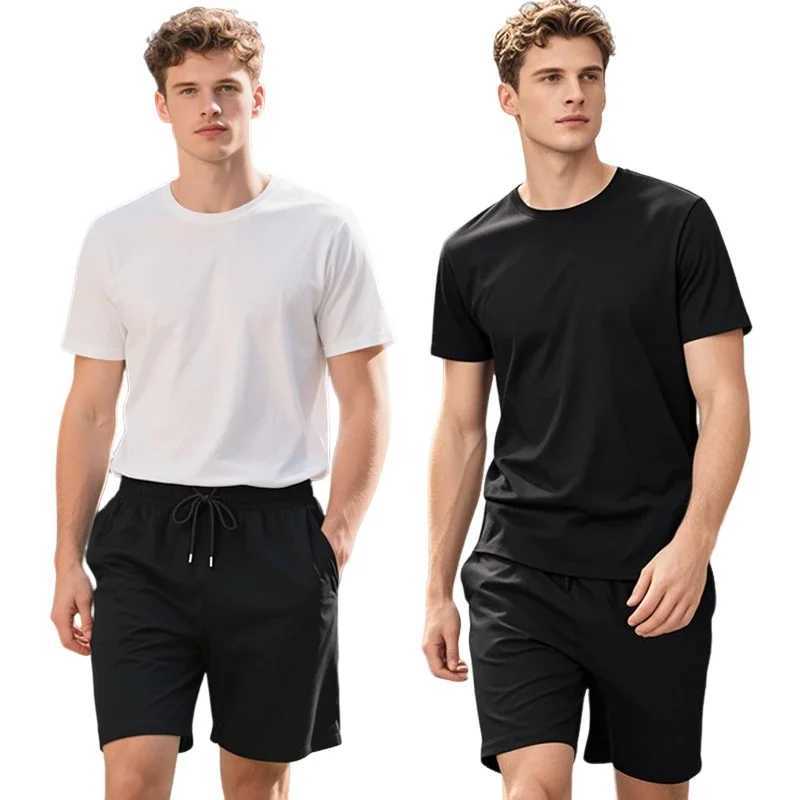 Mens T-shirt shorts Set Spring Summer Urban Casual O-neck Tees Walking Shorts Spring Summer Sporty Short Tracksuits Mens Clothes W250613