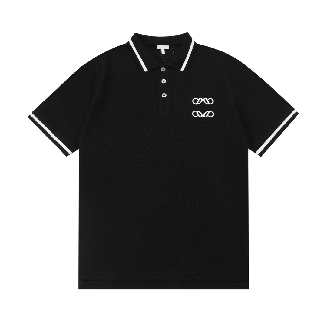 Designer polo shirt mens Polos luxury Classic Polo Collar Solid Cotton Short Sleeve T-shirt Casual Breathable Loose Top Clothing Universal size S