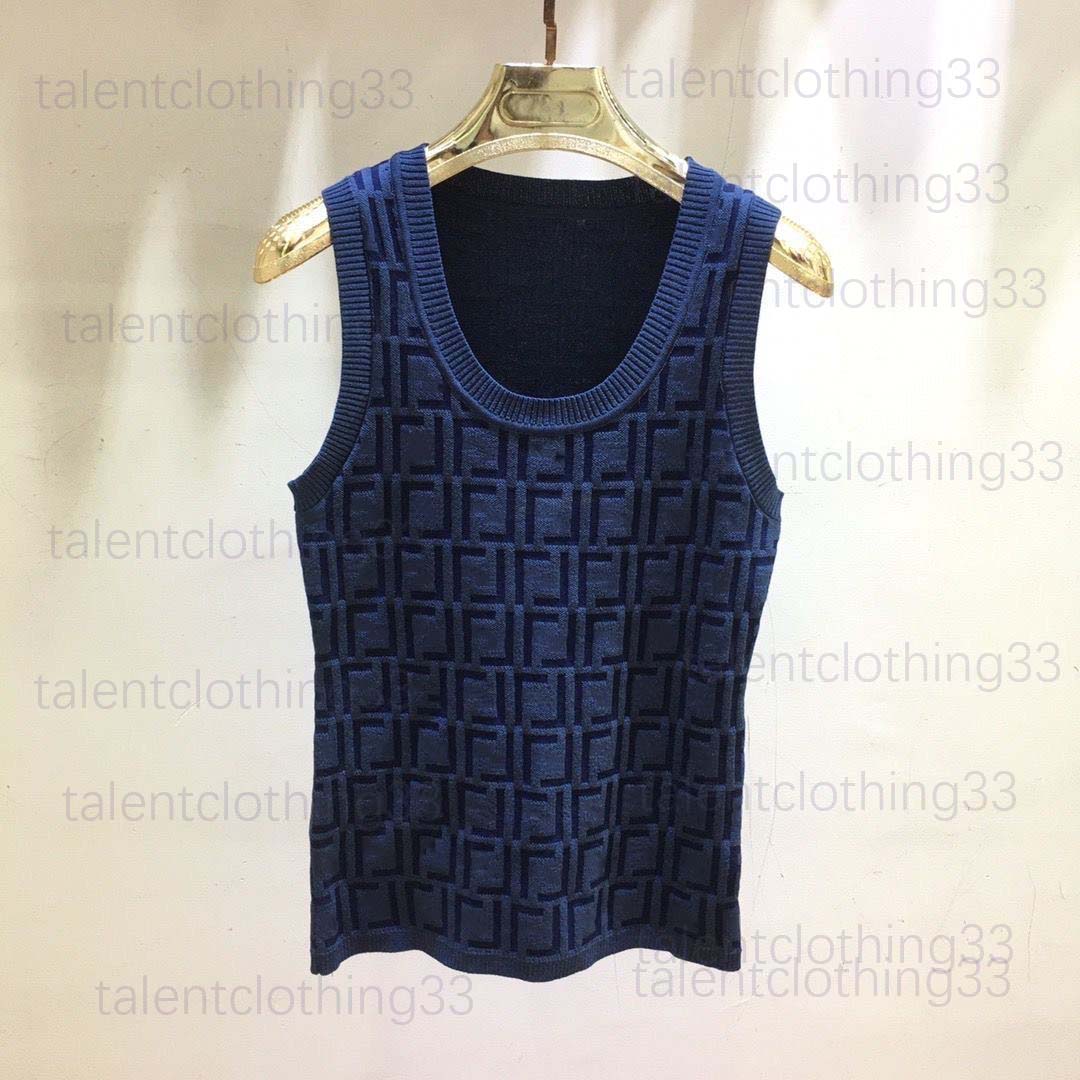 fashion designer Womens Tank Top Summer Slim Sleeveless Camis Outwear Elastic Sports Knitted Tanks
