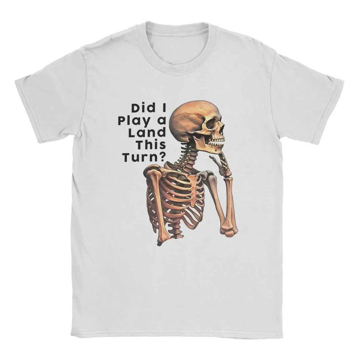 Magic Games Gathering MTG T-shirt pour homme Ai-je joué une carte terrestre Nouveauté T-shirt à manches courtes Col rond T-shirt en coton Idée ca