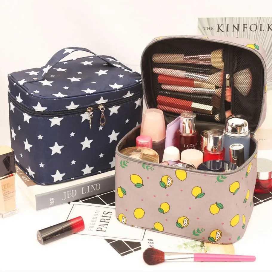 Waterproof Portable Women Makeup Bag High Capacity Toiletries Organizer Storage Cosmetic Cases Zipper Wash Beauty Pouch Travel Z250612