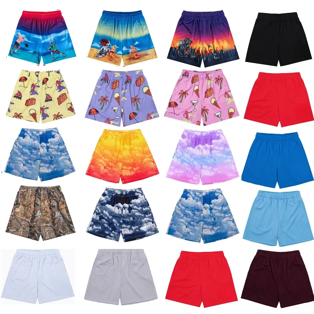 Designer Shorts Men Basketball Shorts Fashion Mesh Beach Swim Short Pants Casual Women Sport Running Pants Cloud Top Fitness Loose Football Quart-image-920216828